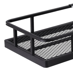 Giantz Universal Car Roof Rack Foldable Hitch Basket Cargo Carrier 152cm Black
