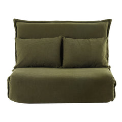 Artiss Floor Lounge Sofa Bed Foldable 2 Seater Green