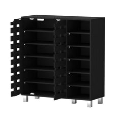 Artiss Shoe Rack Cabinet 6 Tier Storage Shelf Black