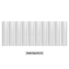 10 Rolls Food Vacuum Sealer Bags Storage Saver Heat Sealing Bag Pack 28CMX6M