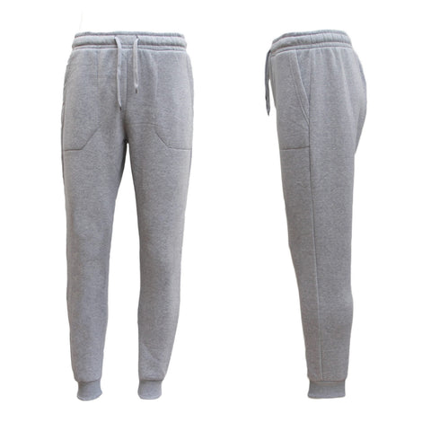 Mens Unisex Fleece Lined Sweat Track Pants Suit Casual Trackies Slim Cuff XS-6XL, Light Grey, XL NT Deals