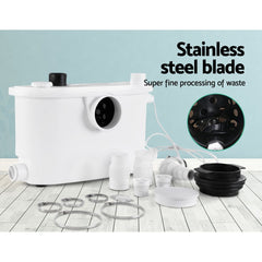 Giantz Macerator Sewerage Pump Waste Water Marine Toilet Disposal Unit Clean