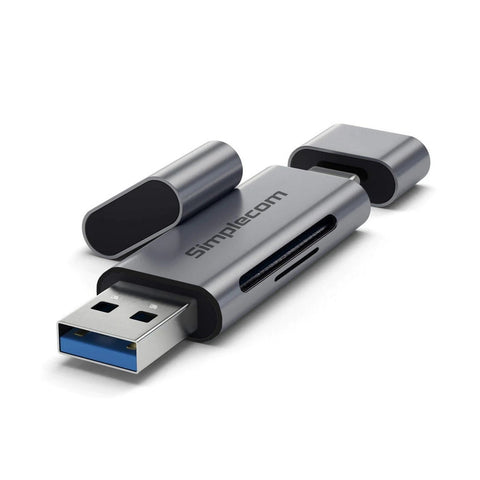 Simplecom CR402 SuperSpeed USB-C and USB-A SD/MicroSD Card Reader USB 3.2 Gen 1 (USB 3.0) NT Deals