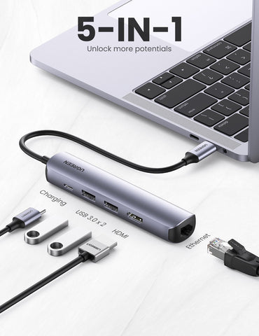 UGREEN 10919 Ultra Slim 5-in-1 USB C Hub NT Deals