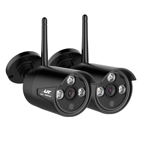 UL-tech Wireless CCTV System 2 Camera Set For DVR Outdoor Long Range 3MP NT Deals