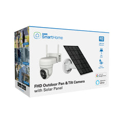 Laser FHD Outdoor Pan Tilt Camera Solar White