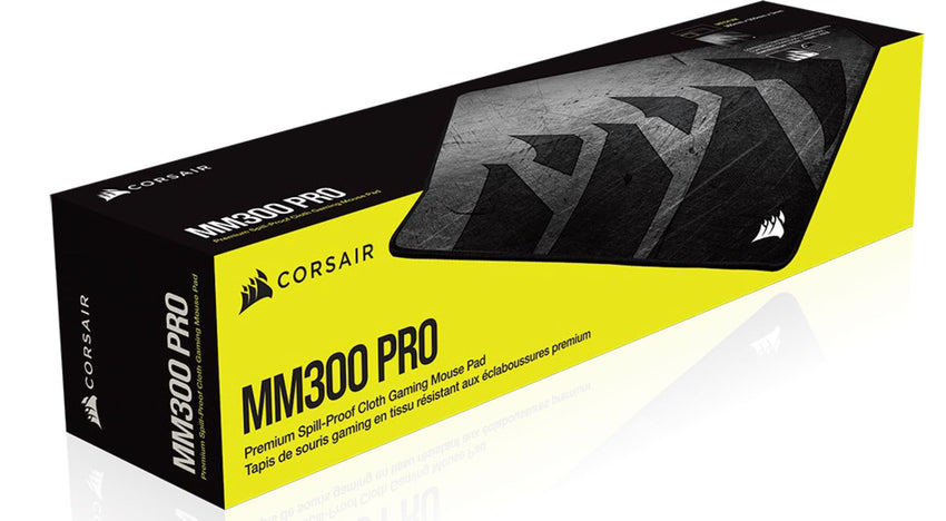Corsair MM300 PRO Premium Spill-Proof Cloth Gaming Mouse Pad  Medium - 360mm x 300mm x 3mm, Graphic Surface
