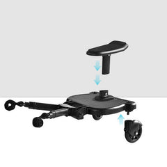 Baby Jogger Glider Board 2 in 1 Kid Stroller Board with Dismountable Seat AU pink wheel
