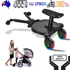 Baby Jogger Glider Board 2 in 1 Kid Stroller Board with Dismountable Seat AU Luminous wheel