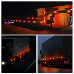 10x LED Clearance Lights Side Marker Lamp Red Amber Truck Trailer Caravan Lorry