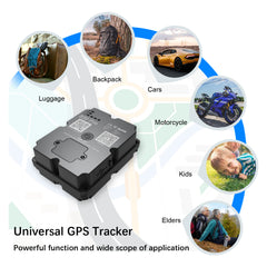 4G GPS Tracker for Car/Moto/Luggage - Waterproof, Real-time Tracking 30 Days Battery Life, Remote Control via Free Trial App.
