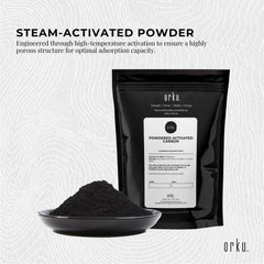 Orku 50g Activated Carbon Powder Coconut Charcoal -  Water Filtration