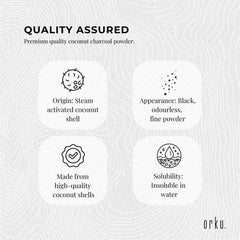 Orku 1Kg Activated Carbon Powder Coconut Charcoal - Water Filtration