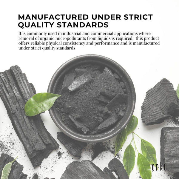 Orku 20Kg Activated Carbon Powder Coconut Charcoal - Water Filtration