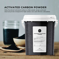 Orku 400g Activated Carbon Powder Coconut Charcoal Bucket - Water Filtration