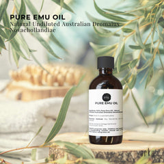 Orku 100ml Pure Emu Oil - Natural Undiluted Australian Dromaius Novaehollandiae
