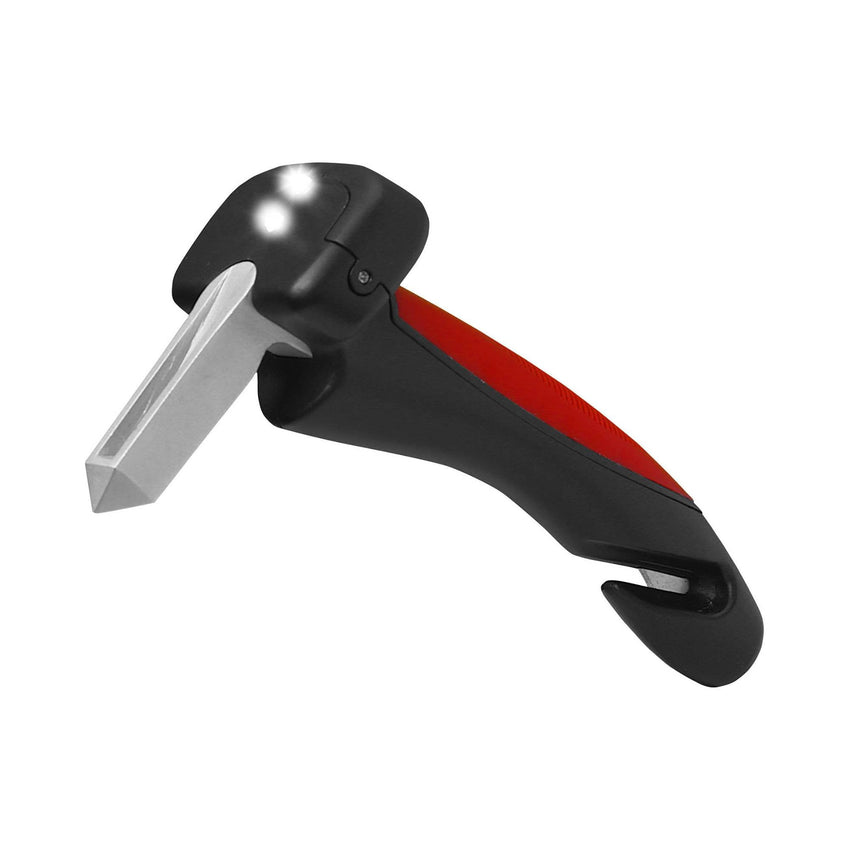 1x Car Cane Door Handle - Portable Elderly Standing Aid LED Flashlight Hammer Tool