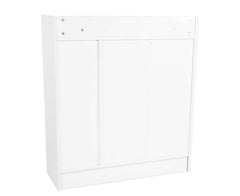 Sarantino 21 Pairs Shoe Cabinet Storage Organiser Shelf 2 Doors 80 x 30 x 90cm in White