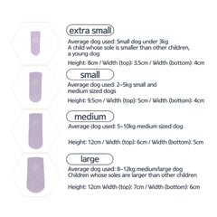 28pc X Dog Shoes Waterproof Disposable Boots Anti-Slip Pet Socks XS PINK