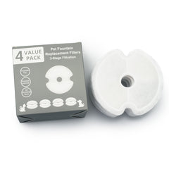 YES4PETS 8 x Pet Dog Cat Fountain Filter Replacement Activated Carbon Ion Exchange Resin Triple Filtration System Automatic Water Dispenser Compatible