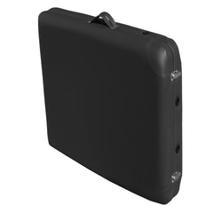 YES4HOMES 2 Fold 6cm Thickness Foam Portable Aluminium Massage Table Massage Bed Beauty Therapy Black