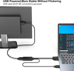 BENFEI 210BK VGA to HDMI Adapter with Audio Support and 1080P Resolution