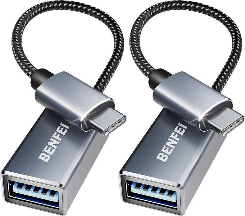 BENFEI 262GY-2P USB 3.0 USB-C to USB-A Adapter (2-pack)