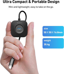 BENFEI 371BK USB-C 4-port USB 3.0 Hub