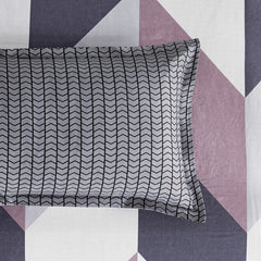 100% Cotton Reversible Quilt Cover Set - Dylan - King Size