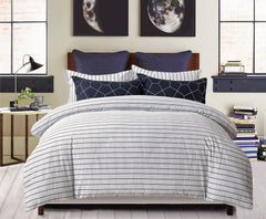 100% Cotton Reversible Quilt Cover Set - Fred - Super King Size