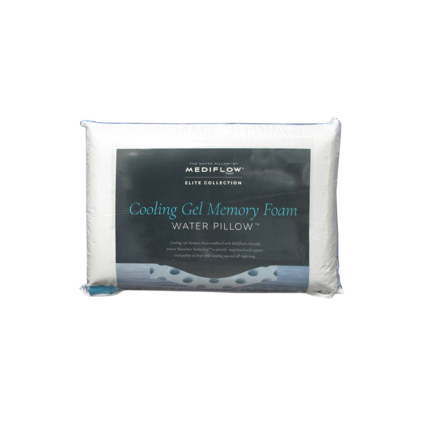Mediflow Elite Premium Fiber Cooling Gel Memory Foam Water Pillow 44 x 66 cm
