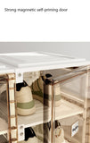Kylin Cubes Storage Folding Shoe Box With 2 Column & 12 Grids & 6 Brown Door