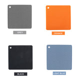 4 Pack Multi Purpose Silicone Insulation Mat Heat-Resistant Dishes Pads(Black)