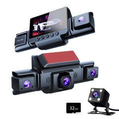 4-Channel 360° Panoramic 1080P HD Dash Cam Comes With 32GB TF Card