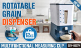 Auto Grain Case Cereal Dispenser Storage Box Kitchen Food Rice Container Cup