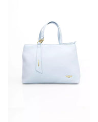 Golden Logo Zip Closure Shoulder Bag with Internal Compartments One Size Women