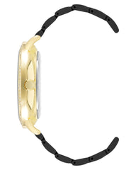 Gold Fashion Watch with Rhine Stone Facing One Size Women