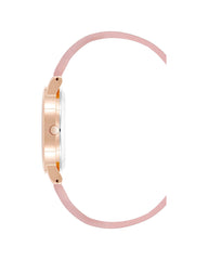 Gold Analog Quartz Fashion Watch with Rhinestone Detail One Size Women