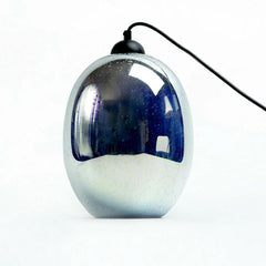 Moravian Glass Oval Pendant Light - Copper