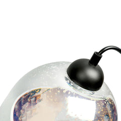 Moravian Glass Oval Pendant Light - Copper