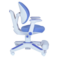 Ergonomic Children Kids Study Chair Set of 6 Height Adjustable - Blue