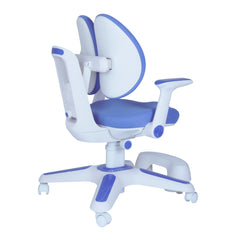 Ergonomic Children Kids Study Chair Set of 6 Height Adjustable - Blue