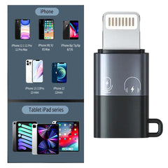 1-Pcs USB-C to fast connection OTG Adapter | Fast Charging & Data Sync | Compatible with iPhone 7-14 Pro Max, Headphones, Flash Drive, Mouse & More