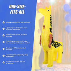Giraffe Fancy Dress Fan Inflatable Costume Suit