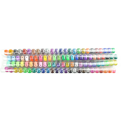 Glitter Gel Pens (100 pack) with 2.5X More Ink - Craft, Kids & Adult Colouring