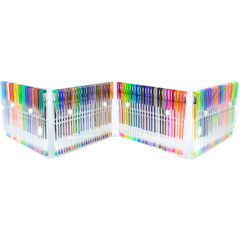 Glitter Gel Pens (100 pack) with 2.5X More Ink - Craft, Kids & Adult Colouring