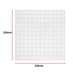 Tiles 3D Peel and Stick Wall Tile Stereoscopic Crystal White 10 Sheets