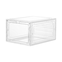 Sneaker Display Case Shoe Storage Organizer Box Stackable Plastic Clear Magnetic