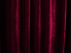 Long 4-Way Stretch Velvet Curtains 600x265cm with 30 hooks Pinch Pleat Burgundy