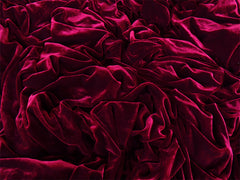 Long 4-Way Stretch Velvet Curtains 600x265cm with 30 hooks Pinch Pleat Burgundy